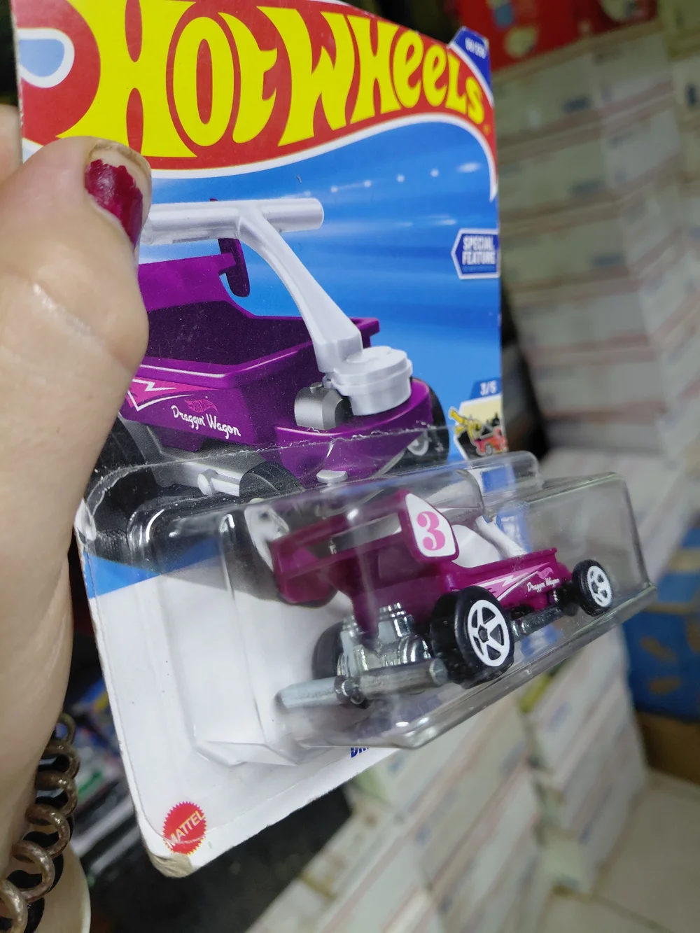purple edition of the Draggin' Wagon from the 2025 Hot Wheels HW Ride-Ons series